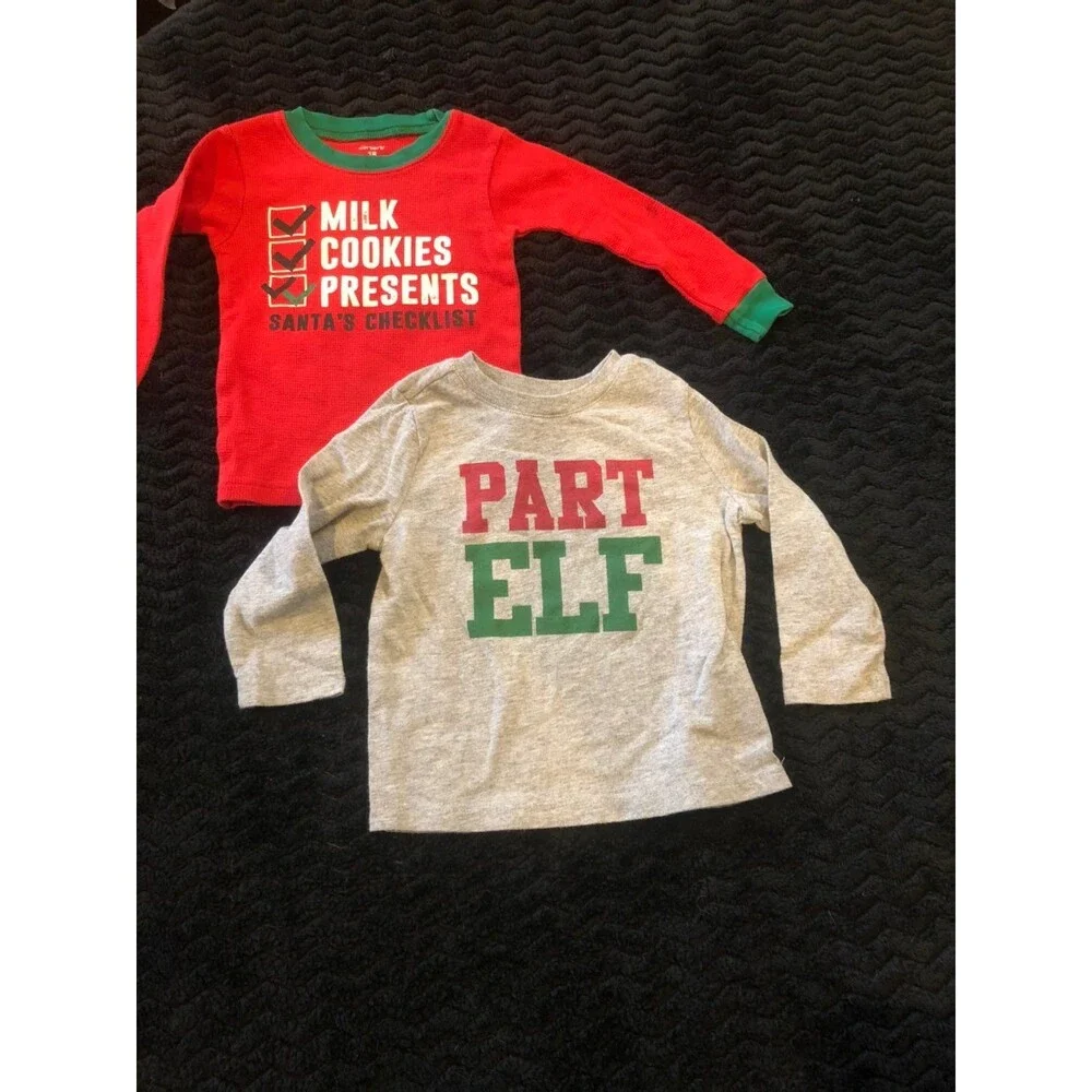 18 month 18m xmas christmas shirt lot